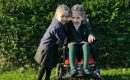 Aoibheann (right) with one of her younger sisters